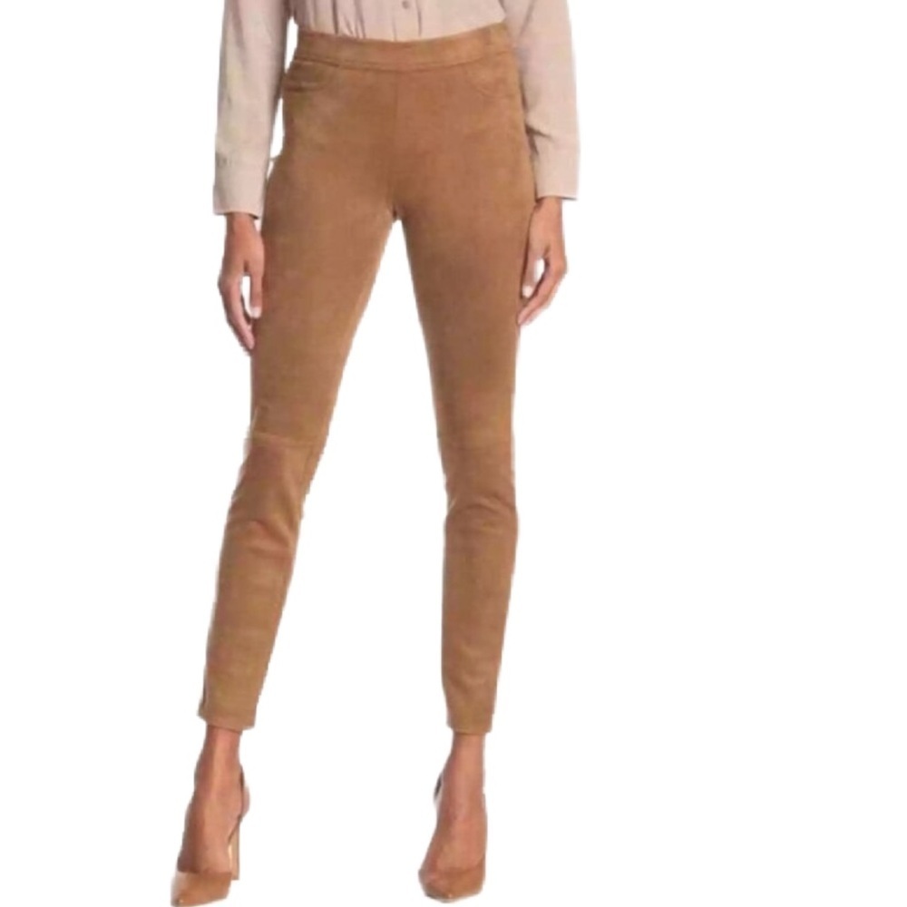Max Studio faux suede pants leggings in Camel Size S
